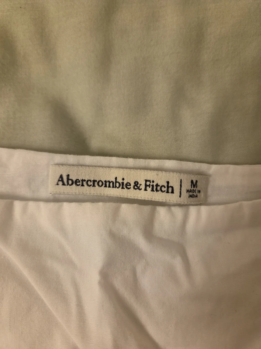 Abercrombie & Fitch Cream Square Neck Peplum Blouse